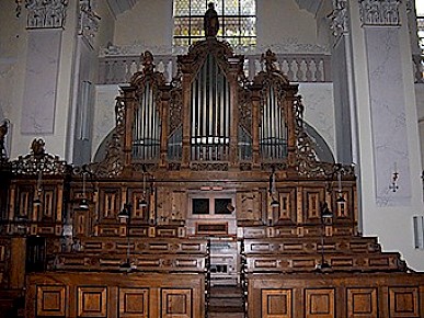 Engelberg - Chororgel, Klosterkirche, Kanton Obwalden