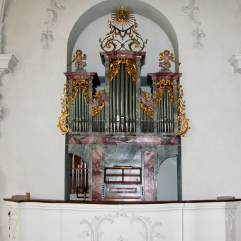 RUSWIL - Chororgel, Pfarrkirche St. Mauritius, Kanton Luzern